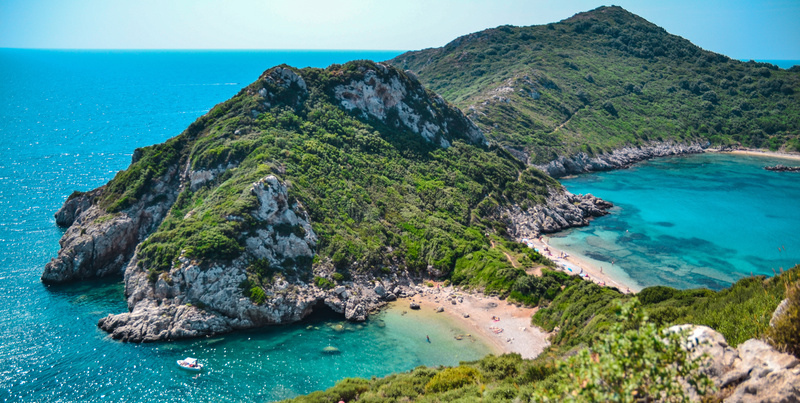 Plage Agios Georgios à Corfou