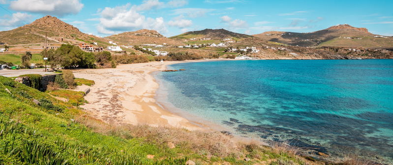 Plage au nord de Mykonos