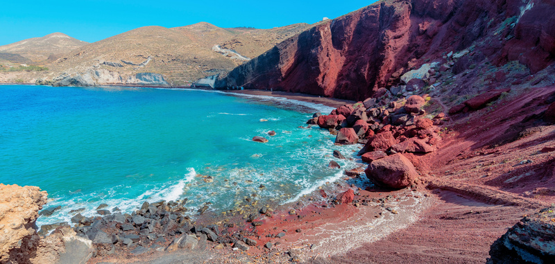 Plage Rouge de Santorin