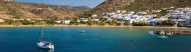 Plage et village de Kamares sur l'île de Sifnos