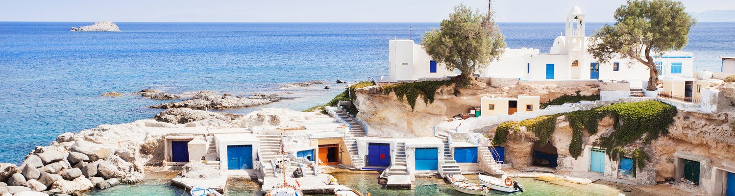 Mandrakia, village traditionnel de pêcheurs sur l'île de Milos