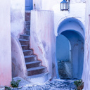 Passage village Santorin Cyclades