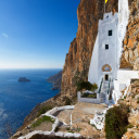 Monastère sur l'île de Amorgos