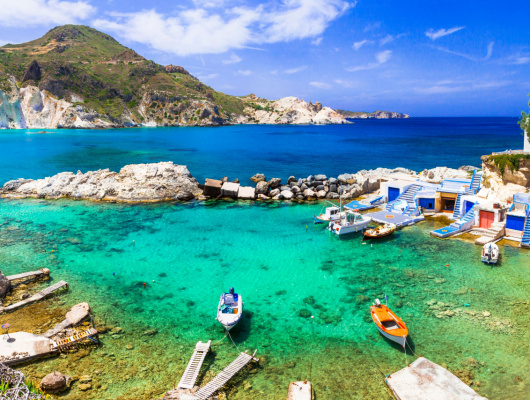 Village à Milos en Grèce